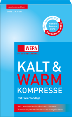 KALT-WARM Kompresse 12x29 cm mit Fixierband