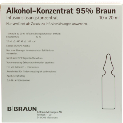 ALKOHOL 95% Infusionslösungskonzentrat