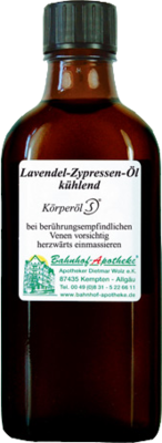 LAVENDEL ZYPRESSEN Öl kühlend Massageöl