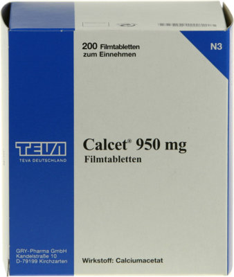 CALCET 950 mg Filmtabletten