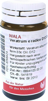 VERATRUM E radice D 12 Globuli