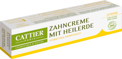 CATTIER Zahncreme mit Heilerde Zitrone