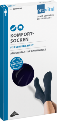 PROVITAL Komfortsocken men Gr.39-42 schwarz