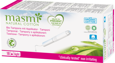 BIO TAMPONS light mini m.Applikator 100% BW MASMI