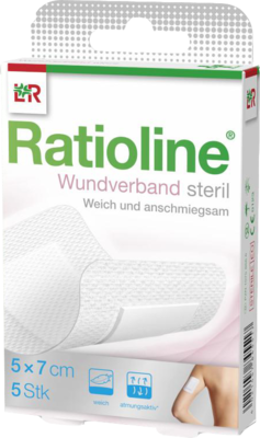 RATIOLINE Wundverband 7x5 cm steril