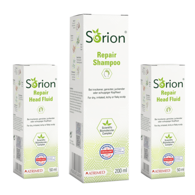 SORION Shampoo & 2x Sorion Head Fluid