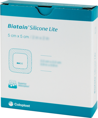 BIATAIN Silicone Lite Schaumverband 5x5 cm