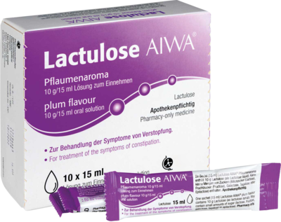 LACTULOSE AIWA Pflaumenaroma 10 g/15 ml Lsg.z.Einn