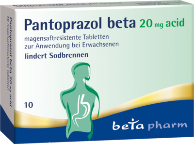 PANTOPRAZOL beta 20 mg acid magensaftres.Tabletten