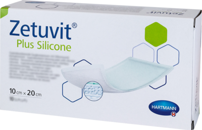 ZETUVIT Plus Silicone steril 10x20 cm